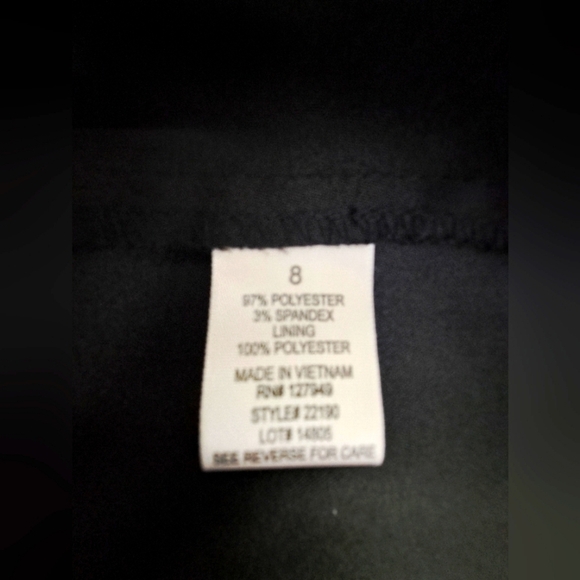 Emma & Michele Black and White Sheath Midi Dress Size Large - Picture 5 of 9